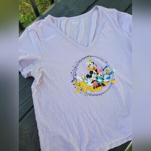 Old Navy Disney Characters Tee Purple Large